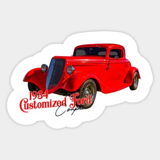 1934 Customized Ford Coupe Sticker